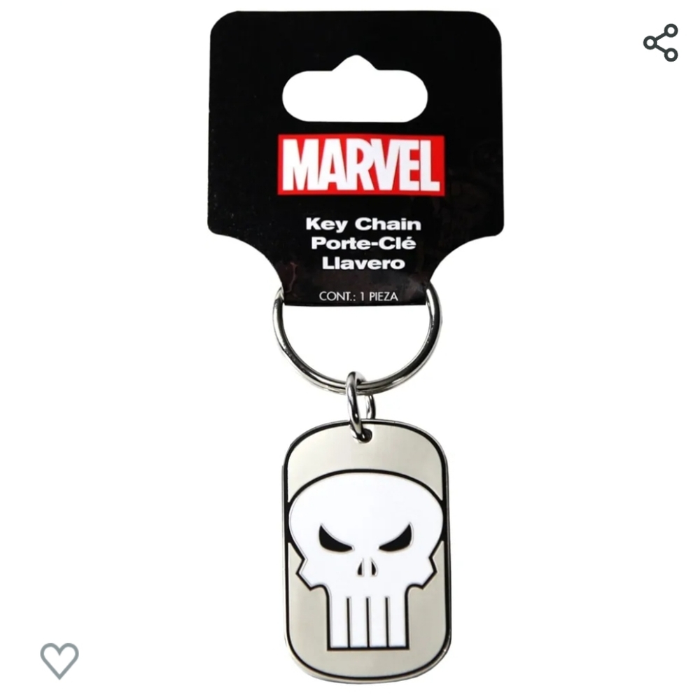 Marvel Punisher Dog Tag Keychain New With Tags - Picture 5 of 5
